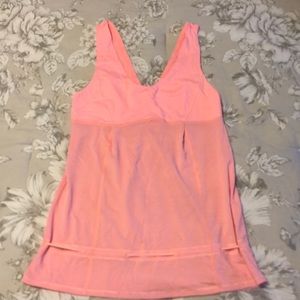 Lululemon pink tank with drawstring